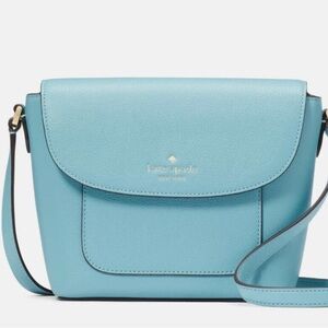 Kate Spade Elsie Pebbled Leather Crossbody in Smoky Blue REDUCED/ PRICE FIRM